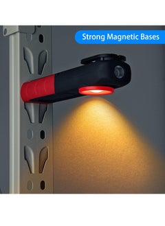 SYOSI LED Work Light 500 Lumens Portable Rechargeable Magnetic Work Light with Hanging Hook Waterproof COB Keychain WorkLight 4 Light Modes Type C Charge Strong Magnet Base for Camping Repairing Grill  - Image 5