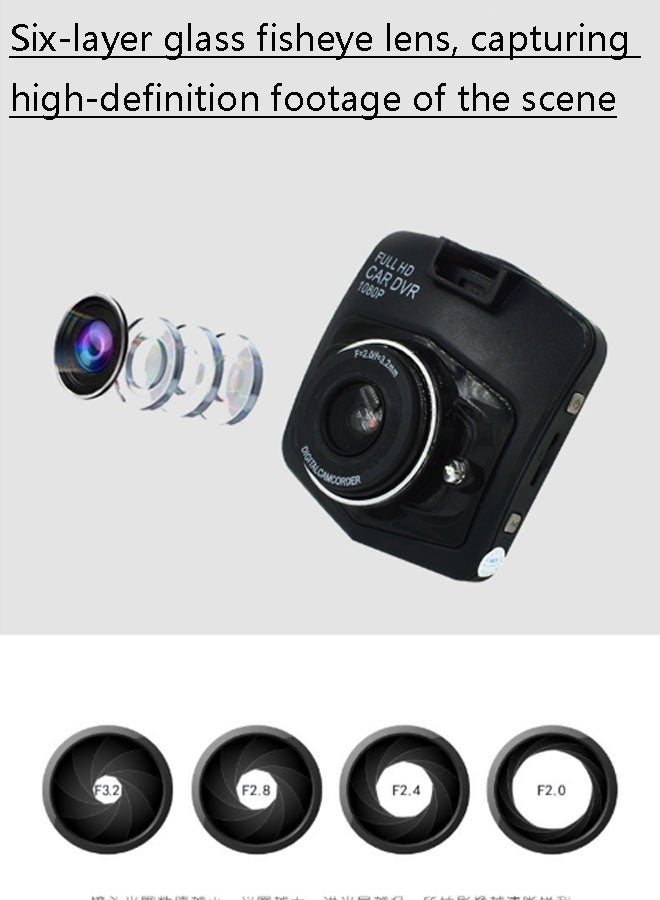 Neutral Dashcam with front-facing 1080p camera, wide-angle night vision | G-sensor and loop recording | Can be used as an action camera | Multi-language support (Black) - Image 4