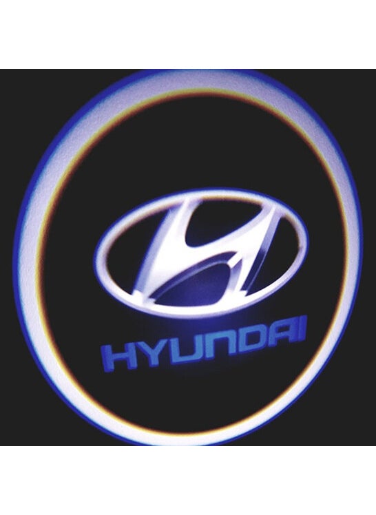 Femex Battery Operated Adhesive Under Door LED Logo for Hyundai Vehicles  - Image 5