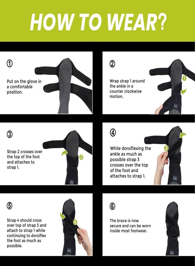 Bukihome Adjustable AFO Foot Drop Brace - Foot Support for Walking with Shoes, Socks, or Barefoot - Relieves Foot Drop, Plantar Fasciitis, Stroke & MS Recovery - Unisex（Left） - Image 5