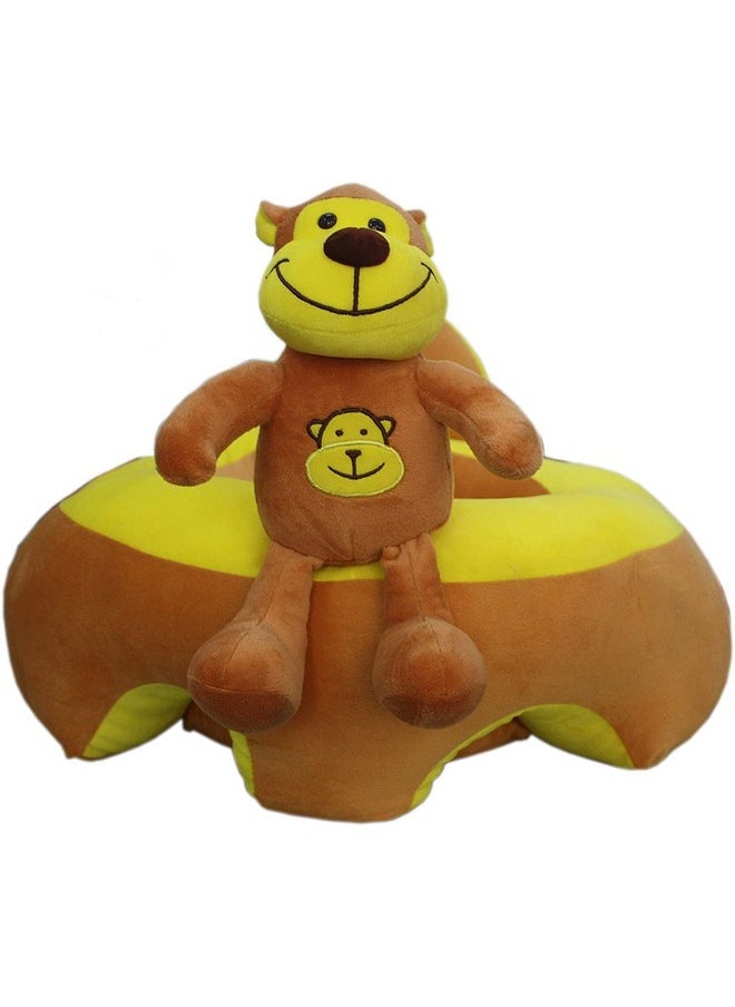 KooKyKooby - Baby Stuffed Seater with Back Support 3-12 Month Baby Monkey Seater - Image 1