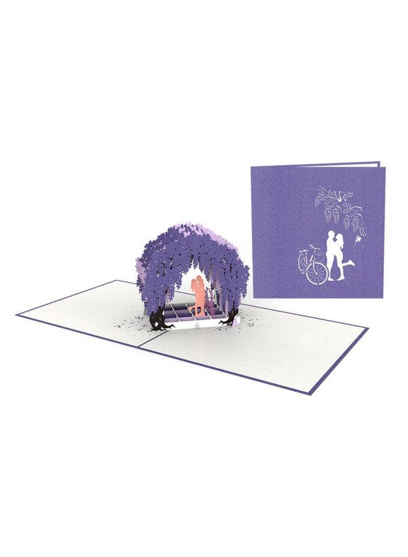 Wisteria gate Pop Up Card / 3D Greeting Cards  - Image 1