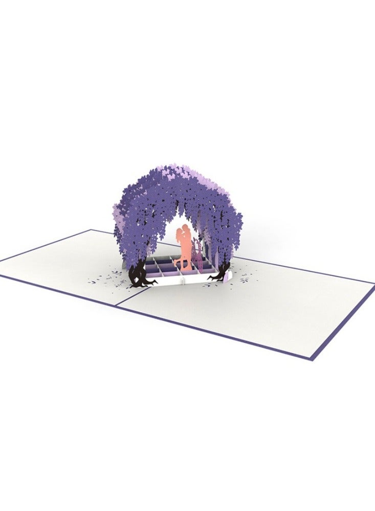 Wisteria gate Pop Up Card / 3D Greeting Cards  - Image 2