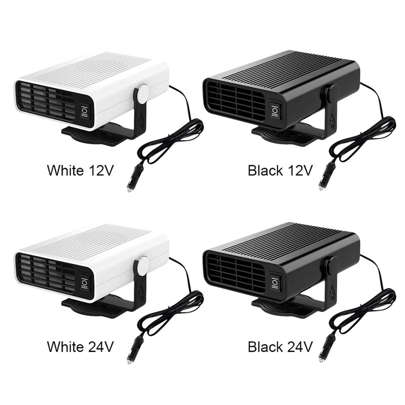 24V 120W Car Heater Portable Windshield Quick Heating & Cooling Defrost Defogger Winter Warmer 360° Rotation for Car Truck SUV - Image 4