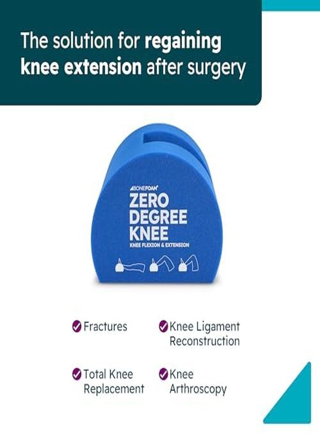 Bone Foam Inc. BoneFoam Zero Degree Knee | Rehab After Knee Replacement, MCL, ACL Surgeries | Helps Improve Extension, Mobility & Flexibility | Passive & Gravity-Assisted Extension | Made in USA | Graphics May Vary - Image 3