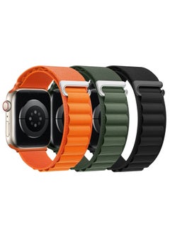 BORTONY 3Pack Apple Watch Band 49mm 45mm 44mm 42mm Nylon Sport Strap for iWatch Series Ultra/8/7/SE/6/5/4/3/2/1  - Image 1