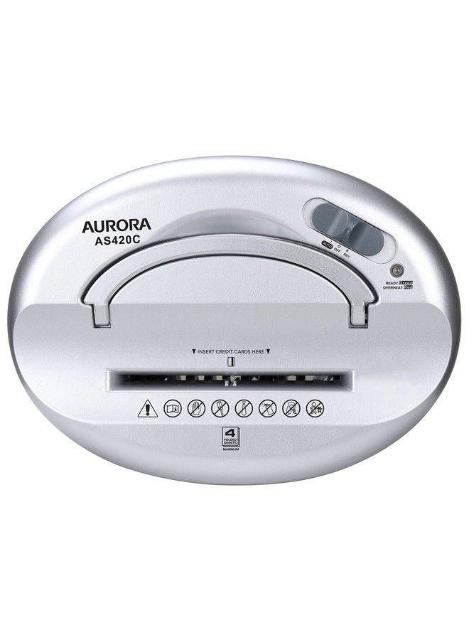 AURORA As420C Desktopstyle Crosscut Paper Shredder 4Sheet Crosscut Desktop - Image 5