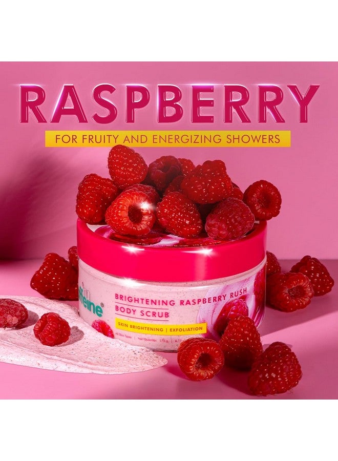 MCaffeine مقشر الجسم المشرق بالتوت من mCaffeine | إزالة تان | AHAs - حمض اللاكتيك والجلليكوليك، النياسيناميد | غني بفيتامين C لبشرة أكثر إشراقًا ونعومة | إزالة الجلد الجاف والميت | رائحة التوت الفاكهي - 175 جرام - Image 5