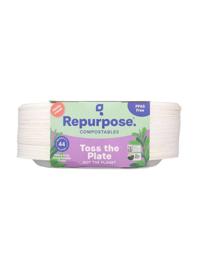 Repurpose Compostables REPURPOSE Compostable Plates 9 Inch, 44 CT - Image 3