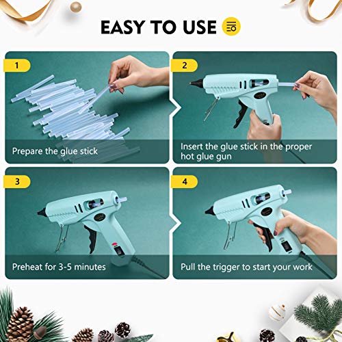 Magicfly Mini Hot Glue Gun Sticks, Huge Pack of 300, 4" Long and 0.27" Diameter Hot Melt Glue Sticks, Compatible with Most Glue Guns, Perfect for DIY Craft Projects and Sealing - Image 5