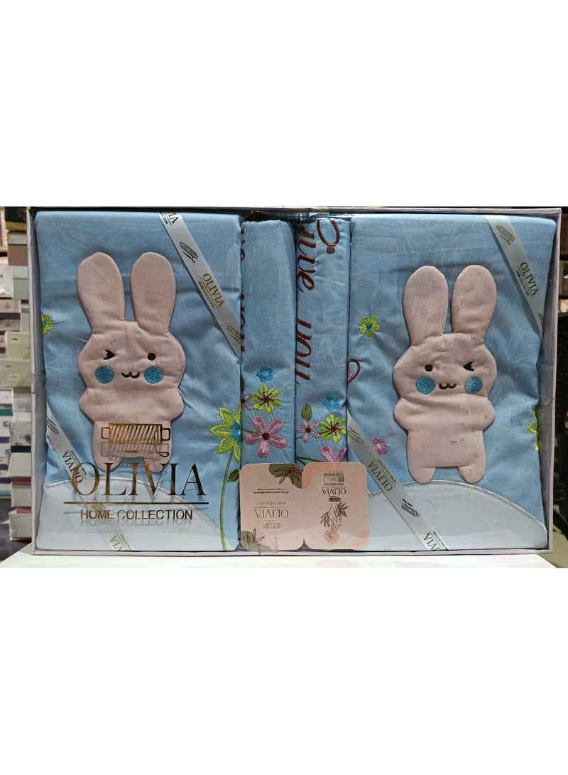 Home Collection Turkish cotton baby blanket set - 6 pieces - three-dimensional  - Image 3