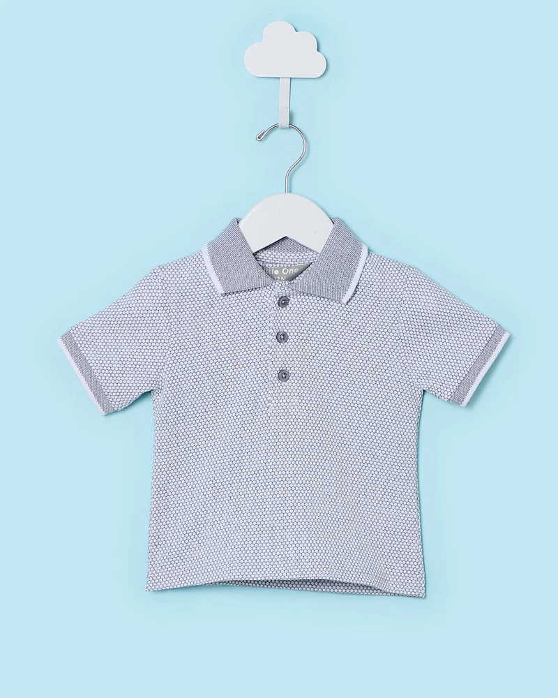 ردتاغ Infant Boys Grey Polo T-Shirt