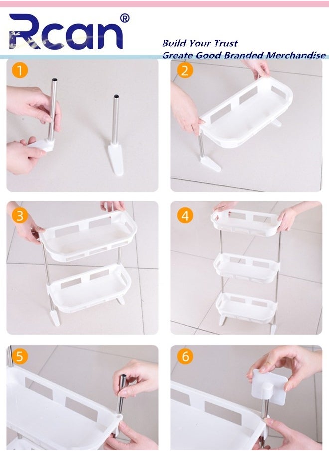 2 Tier Bathroom Above Toilet Storage Rack Bathroom Over The Toilet Storage Shelf Organizer Toilet Paper Holder for Bathrooms Kitchens