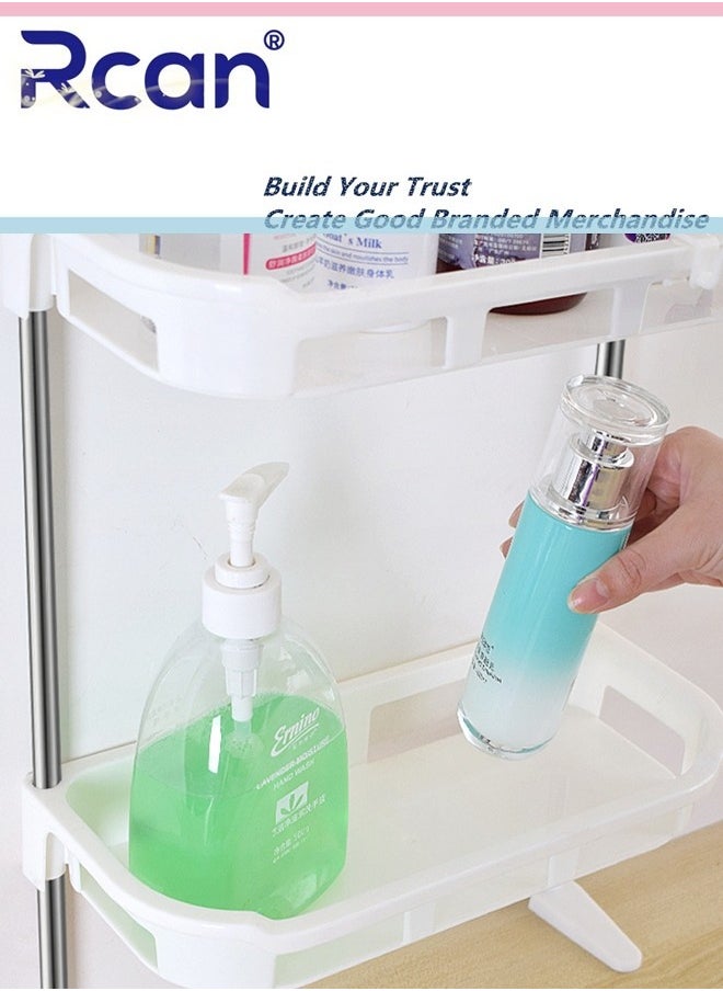 2 Tier Bathroom Above Toilet Storage Rack Bathroom Over The Toilet Storage Shelf Organizer Toilet Paper Holder for Bathrooms Kitchens