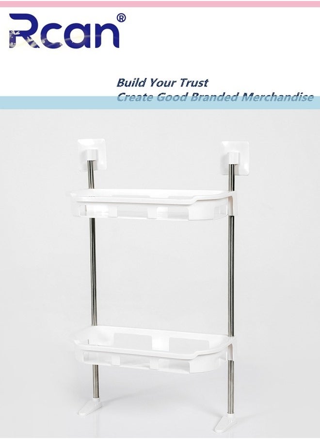 2 Tier Bathroom Above Toilet Storage Rack Bathroom Over The Toilet Storage Shelf Organizer Toilet Paper Holder for Bathrooms Kitchens