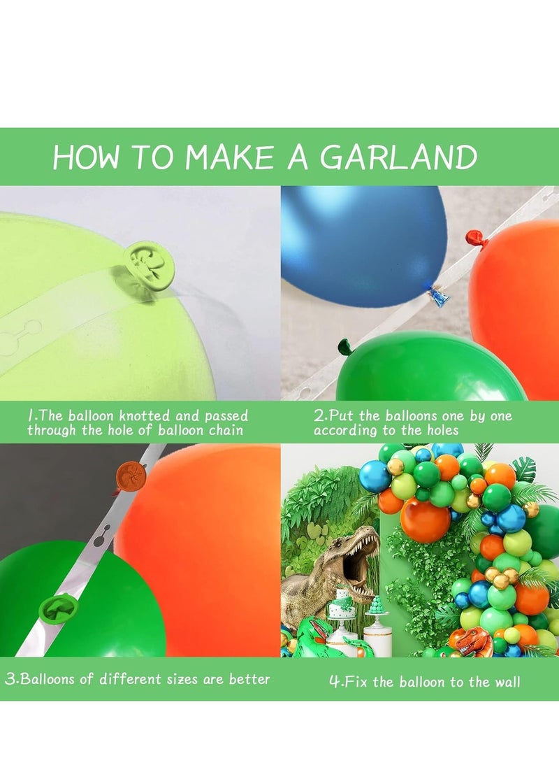 SYOSI Green Balloon Arch Kit, Dinosaur Arch, Balloons Theme Party Decorations, Garland With Foil for Boys Birthday Decorations - Image 4