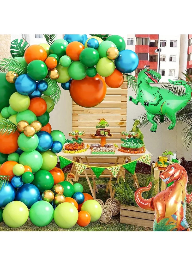 SYOSI Green Balloon Arch Kit, Dinosaur Arch, Balloons Theme Party Decorations, Garland With Foil for Boys Birthday Decorations - Image 3