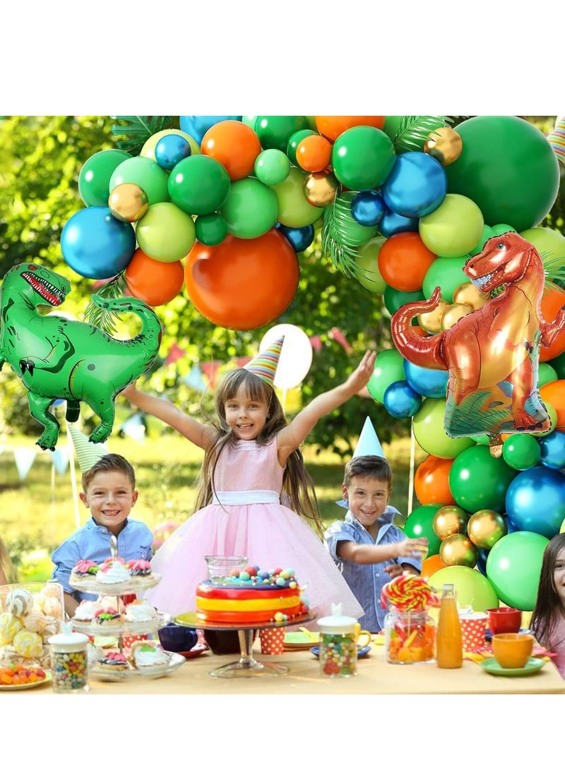 SYOSI Green Balloon Arch Kit, Dinosaur Arch, Balloons Theme Party Decorations, Garland With Foil for Boys Birthday Decorations - Image 2