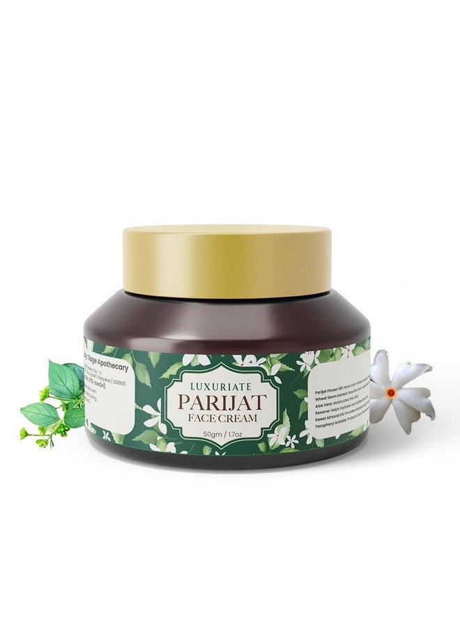 LUXURIATE Natural Parijat Essence of Natural Shine Moisturizer Cream with Shea Butter, Almond and Parijat SLS and Paraben Free - 50 gm - Image 1