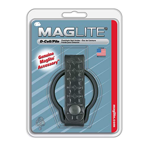 Maglite Black Plain Leather Belt Holder for D Cell Flashlights - Image 4