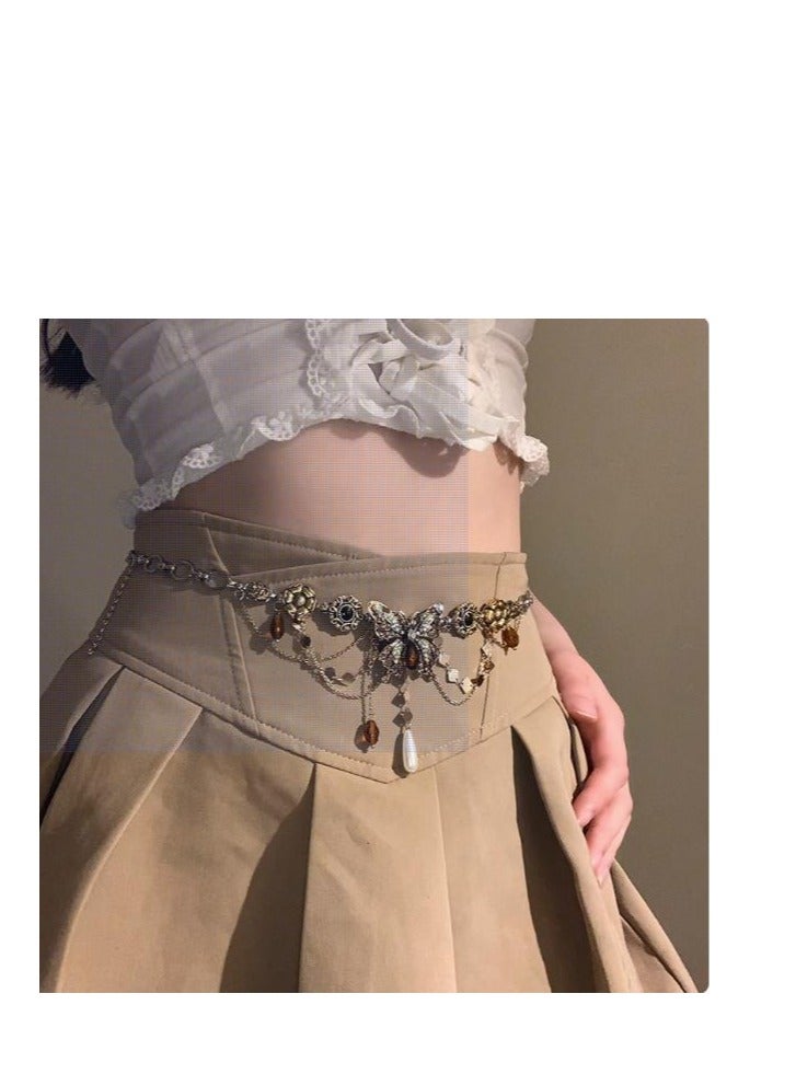 Butterfly Tassel Temperament Waist Chain (68+25Cm Adjustable Extension Chain Detachable) - Image 2