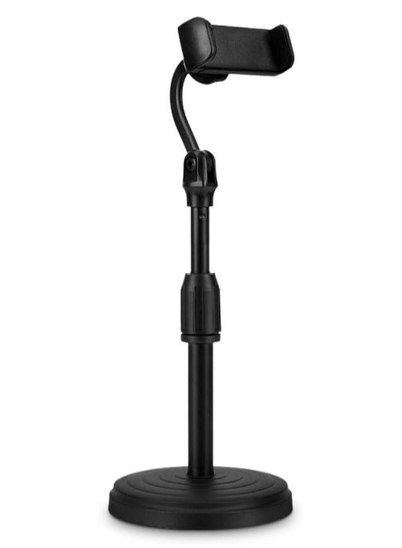 حامل هاتف للبث المباشر – حامل هاتف قابل للتعديل في الارتفاع والزوايا –  حامل هاتف عالمي لليوتيوب، التصوير، المكتب، المطبخ - Image 1