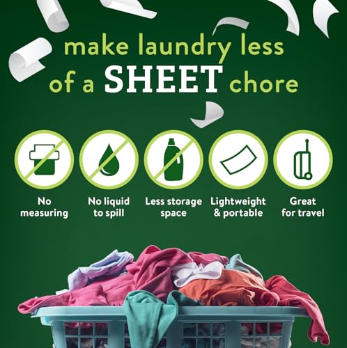 Biokleen Laundry Detergent Sheets - Dye & Fragrance Free, Hypoallergenic, Enzymatic Cleaner, Stain Remover, Bio Active Formula, No Plastic Jug, Unscented, 100 Loads - Image 3