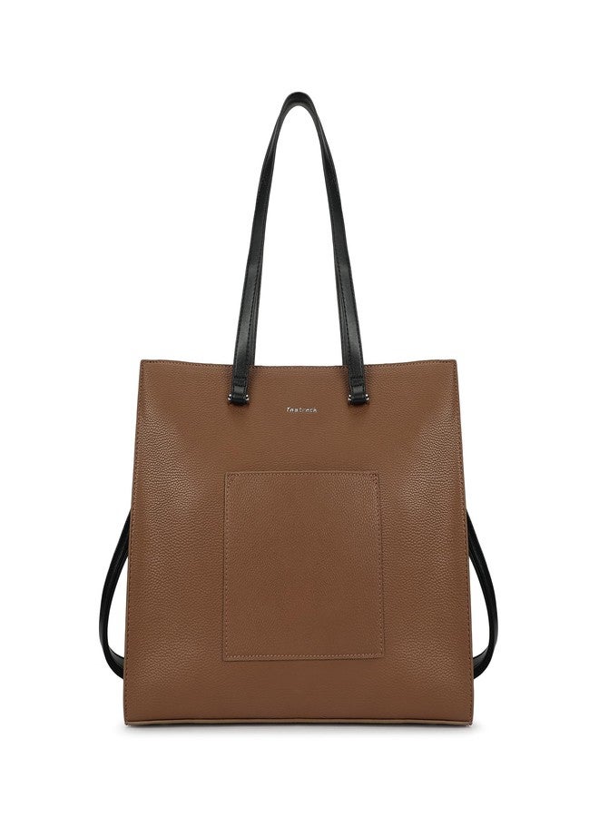 Fastrack CarryAll Laptop Tote | Faux-Leather Women’s Tote Bag | 14'' Laptop Sleeve, Dual Carry Options & Multi-Compartment Design - Image 1