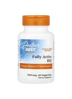 Doctor's Best Doctor's Best, Fully Active B12, 1,500 mcg, 60 Veggie Caps 