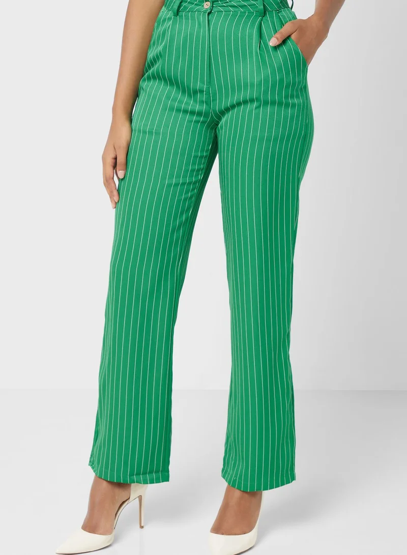Khizana Striped Blazer And Pant Set