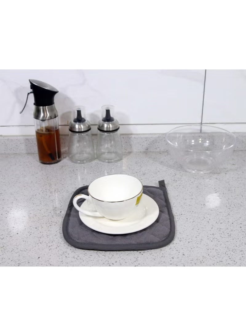 كيو زد 5 قطع حاملات أواني للمطبخ، وأغطية أواني مصنوعة من القطن بمقاومة عالية للحرارة، ووسادات ساخنة، وحوامل أواني للطهي والخبز - Image 3