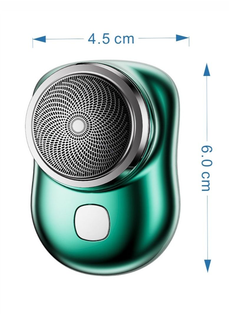 Generic - Mini Shaver Portable Electric Shaver New Pocket Portable Electric Shaver 2023 Men Rechargeable Travel Shaver Electric Shaver (Green) - Image 1