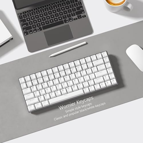 Womier White Keycaps for Mechanical Keyboard, Shine Through Key caps PBT Custom Keycap Doubleshot, Universal Compatiability for 60 75 100 Percent Cherry Gateron MX Switches Keyboard, White - Image 5
