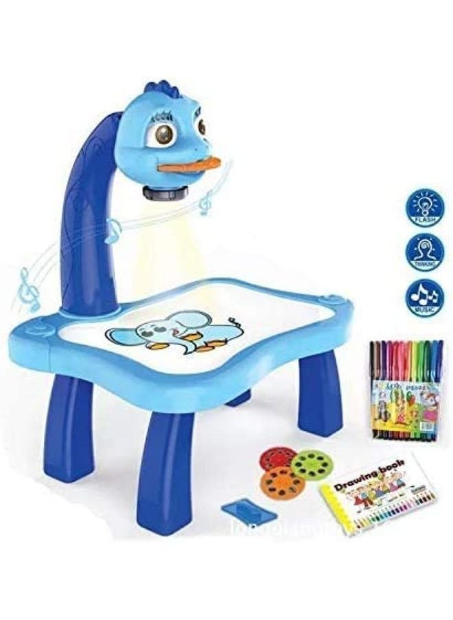 EASY FUTURE Children's Educational Tool Drawing Table with Smart Projector Light Music  - Image 3
