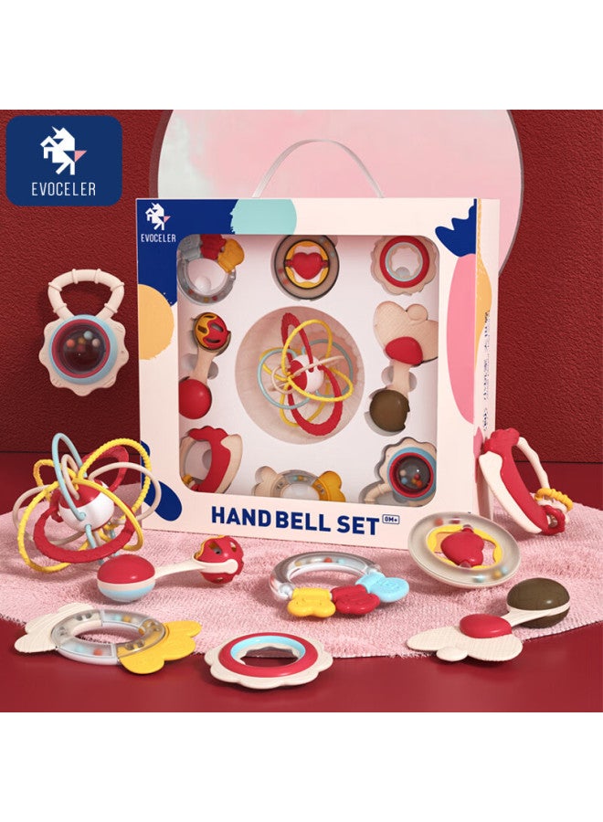 Evoceler Infant Toy Rattle, Newborn Gift Box, 0-1 Year Old Baby Full Moon Gift, Pacifier, Teething Toy Supplies - Image 1