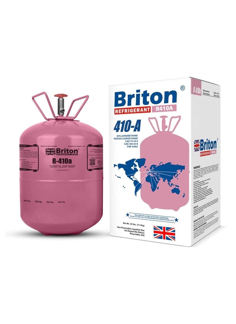 Briton Refrigerant R410A For HVAC Disposable Cylinder 11.3Kg 