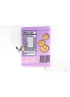 claire's Fuzzy Diary - Chocolate Chip Cookies Design With Lock And Key - 6W X 8H X 1.5D In  - Image 2