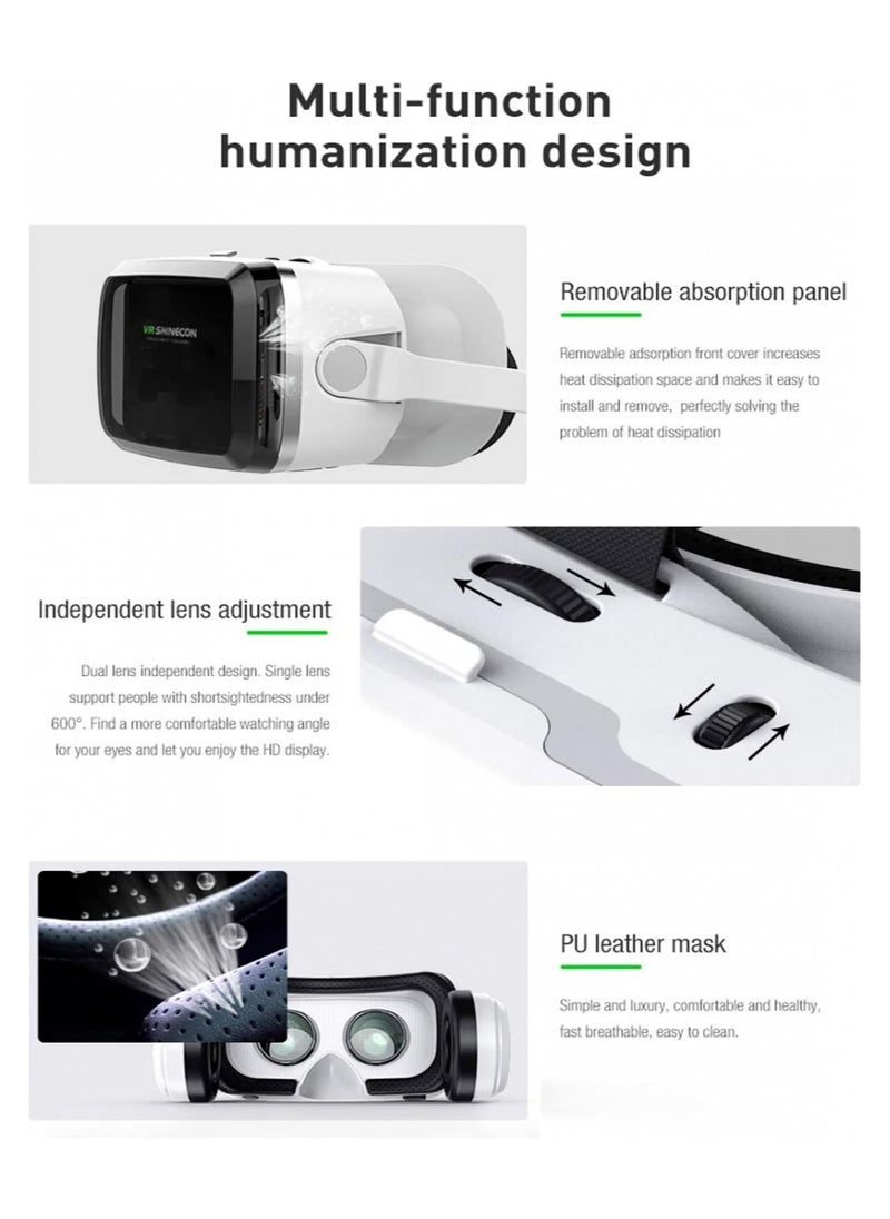 Shinecon - Virtual Reality Stereo Headset 3D Glasses With Anti-Blue Light - Image 1