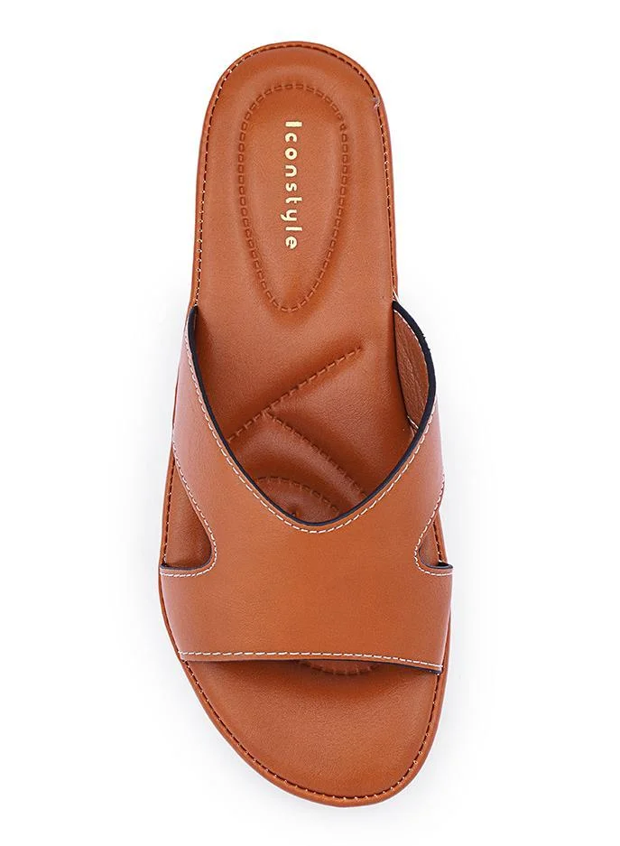 IconStyle Crystal Embellished Slip-On Sandals