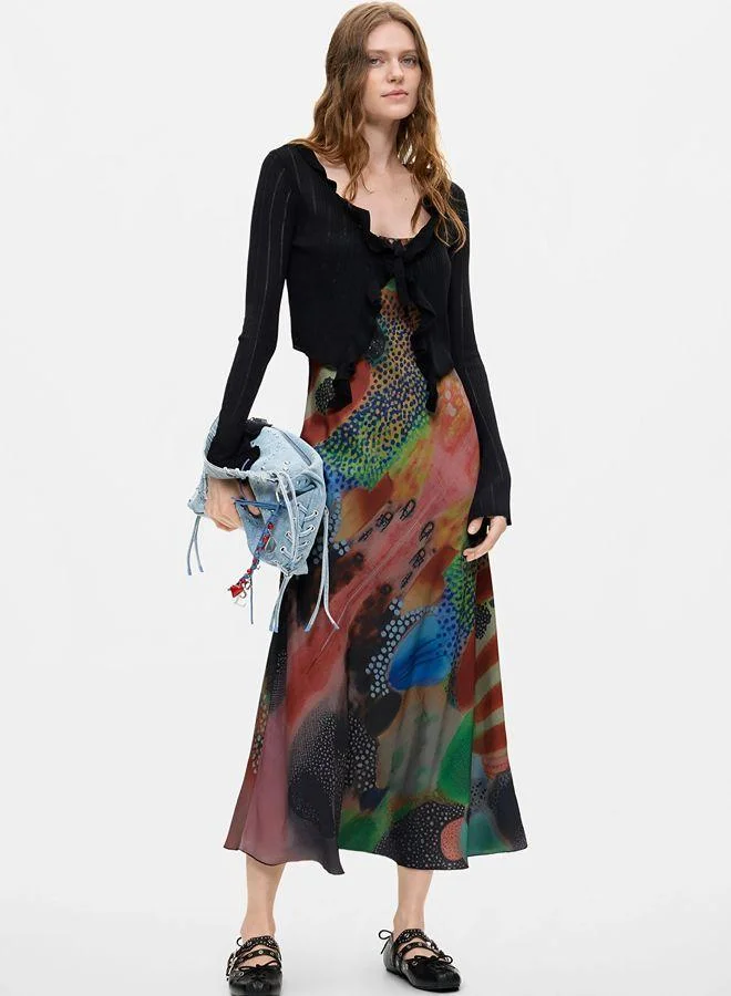 DESIGUAL Printed 2-in-1 dress