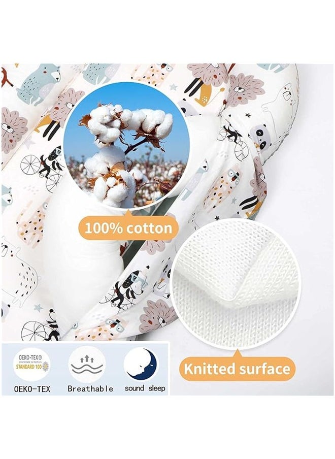 Beauenty Beauenty Baby Lounger And Share a Sleeping Baby Nest, Foldable, Removable And Washable, Cotton Portable Pressure Protection Crib, Can Be Used for Bedroom/Travel/Camping  - Image 3