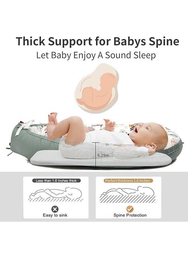 Beauenty Beauenty Baby Lounger And Share a Sleeping Baby Nest, Foldable, Removable And Washable, Cotton Portable Pressure Protection Crib, Can Be Used for Bedroom/Travel/Camping  - Image 2