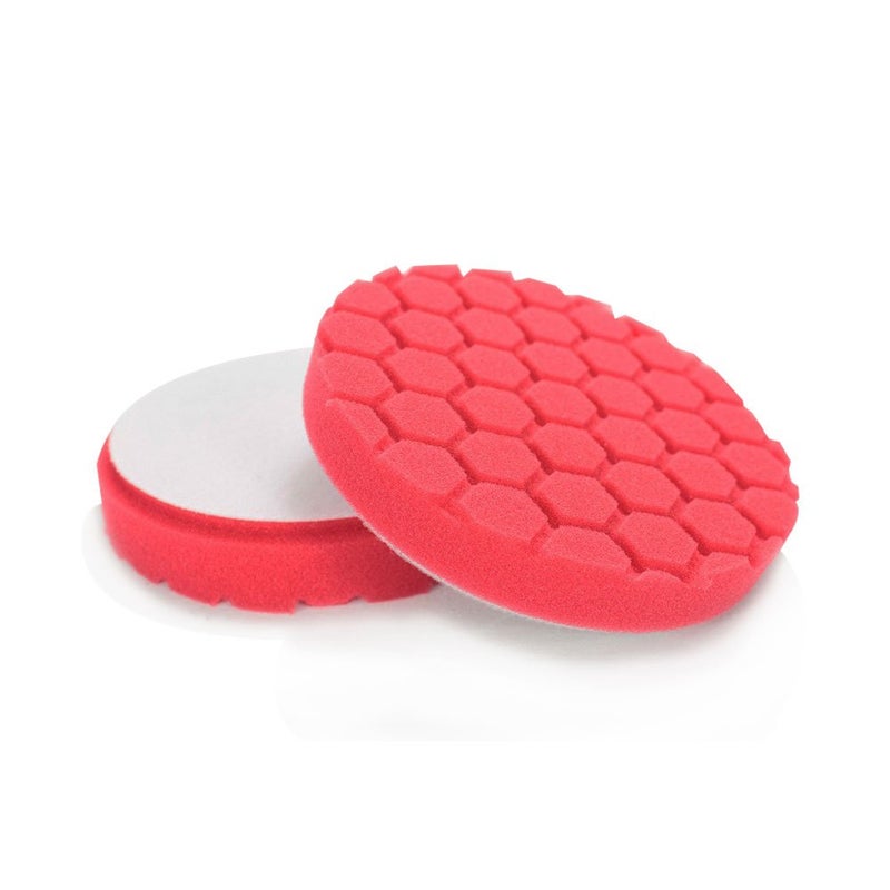 Chemical Guys BUFX_107HEX5 BUFX_107_HEX5 Hex-Logic Ultra Light Finishing Pad, Red (5.5 Inch Pad Made for 5 Inch Backing Plates), 1 Pad Included - Image 2