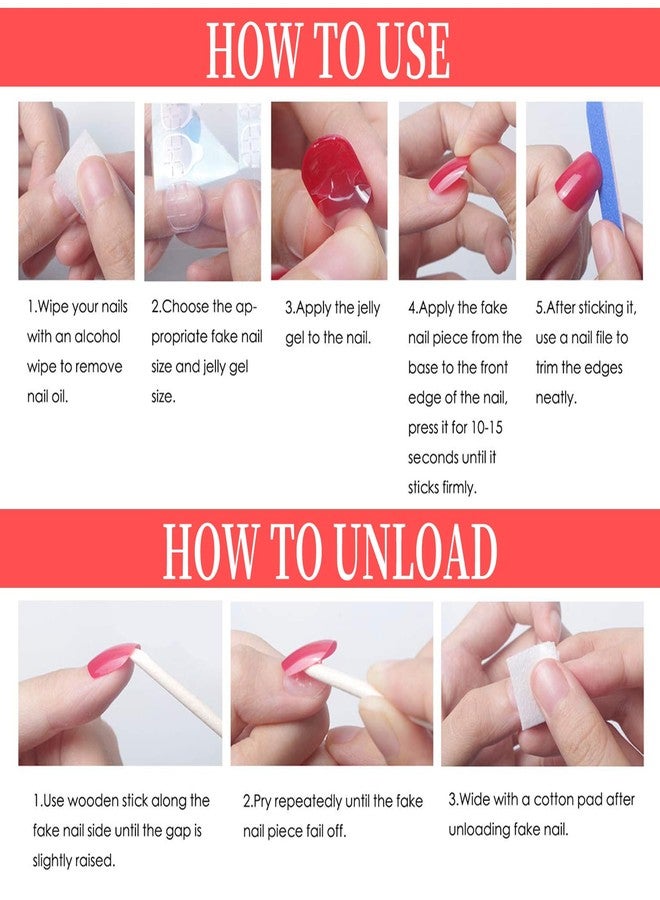 Jremg White French Tip Press on Nails Long Square Fake Nails with 3D Flowers Rhinestones Designs Glossy Cute Pink Bow Charms False Nails Reusable Nude Pink Full Cover Glue on Nails for Women 24Pcs - Image 5