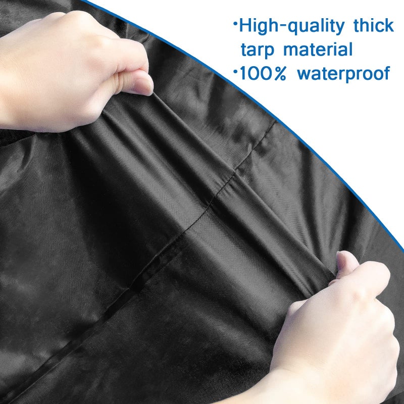 Coldwind Queen Mattress Bag for Moving Mattress Storage Bag  Waterproof Mattress Cover with Heavy Duty Handles 2 Adjustable Straps and Strong Zipper  Reusable Cover for Storage House Moving  Black  - Image 4