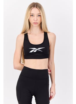 Reebok Women Padded Sports Bra, Black  - Image 1
