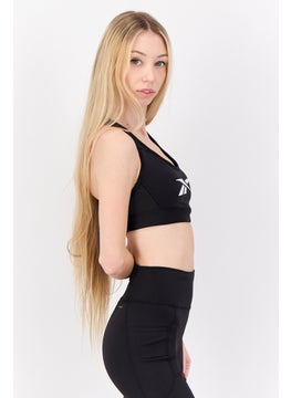 Reebok Women Padded Sports Bra, Black  - Image 4