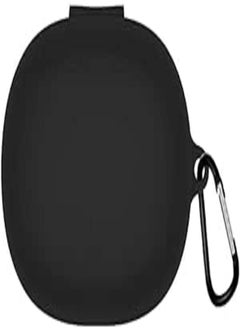 Case Creation Full Protective Silicone AirPods Accessories Cover Wireless and Wired Charging Case (Front LED Visible) (ONLY Cover,NO AIRPODS) (Realme Buds Q, Black)