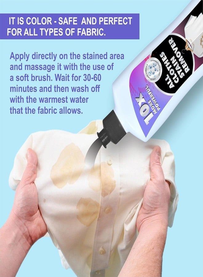 Fixily Stain Remover for Make-up, Pen, Ink, Cuff & Collar Stains | Removes all types of hard Stain on fabric | Safe on all Colours | Specialist for Cotton Linen Polyester Blended Fabric Denim - 300ML - Image 5