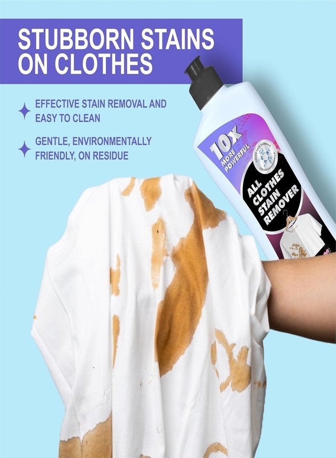 Fixily Stain Remover for Make-up, Pen, Ink, Cuff & Collar Stains | Removes all types of hard Stain on fabric | Safe on all Colours | Specialist for Cotton Linen Polyester Blended Fabric Denim - 300ML - Image 3